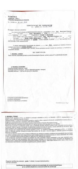 Teren intravilan 3063 mp Ghercesti+Craiova - 2
