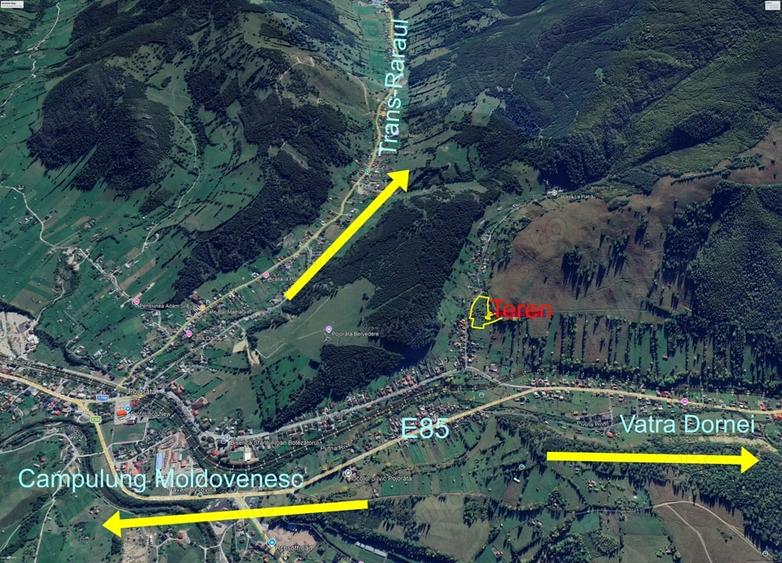 Teren de 8000 mp, în Pojorâta