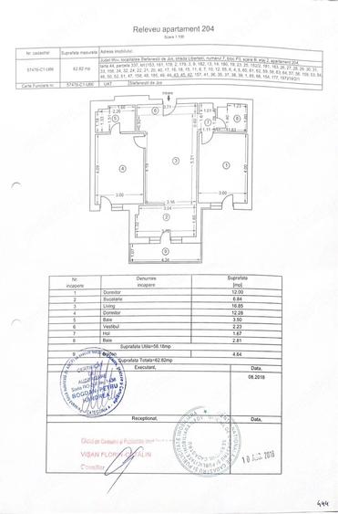 Apartament cu 3 camere decomandat în Crețuleasca