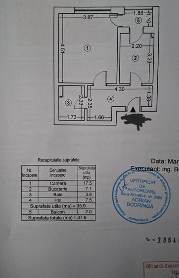 Garsonieră decomandată în Lujerului