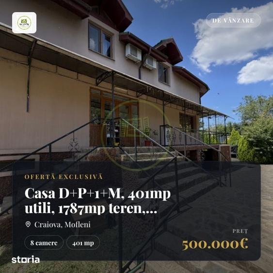 Casă cu 8 camere cu Teren 1787 Mp în Mofleni