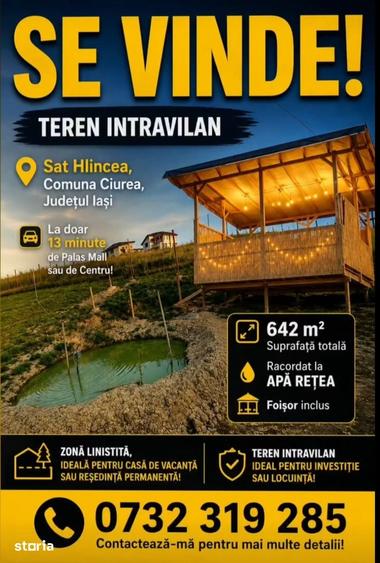 Teren de 642 mp, în Central