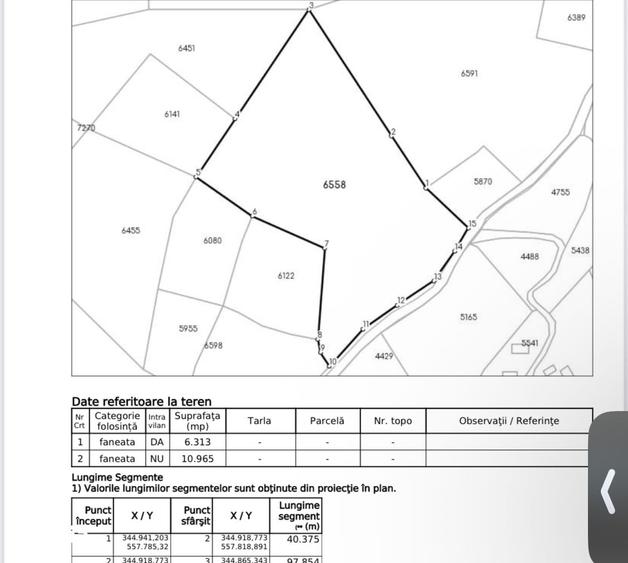 Teren de 17278 mp, în Horea