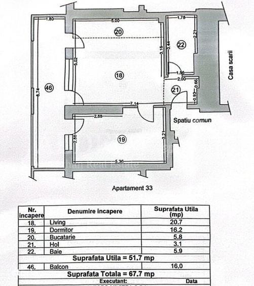 Apartament cu 2 camere în 13 Septembrie