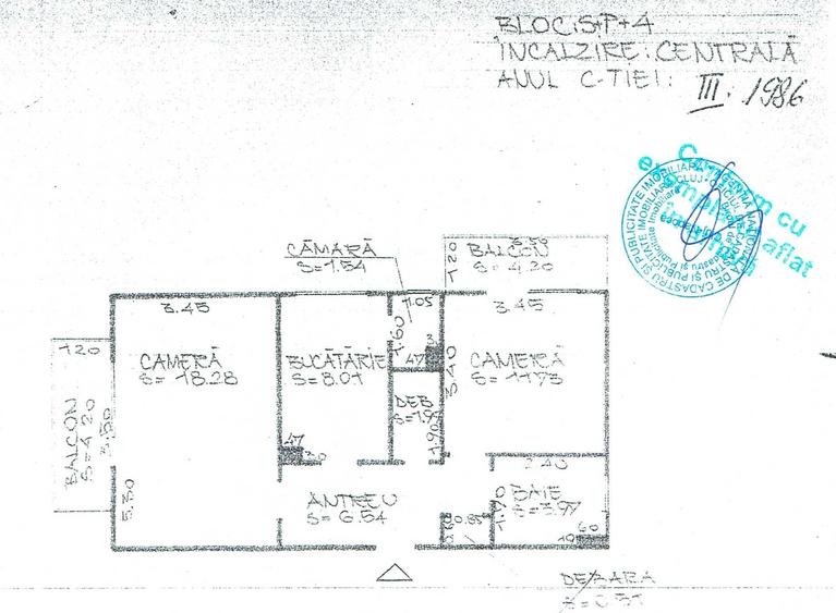 Apartament cu 2 camere decomandat în Gheorgheni