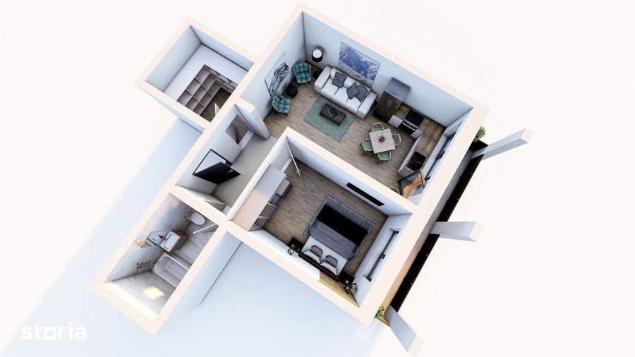 Apartament cu 2 camere în Sânpetru