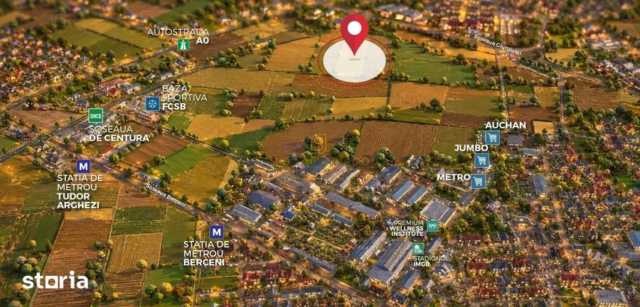 Teren intravilan 15.400 mp | 39 ml deschidere | Sector 4 Jilava - 1