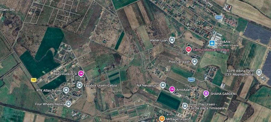 Teren Construcții extravilan de 548 mp, în Urseni