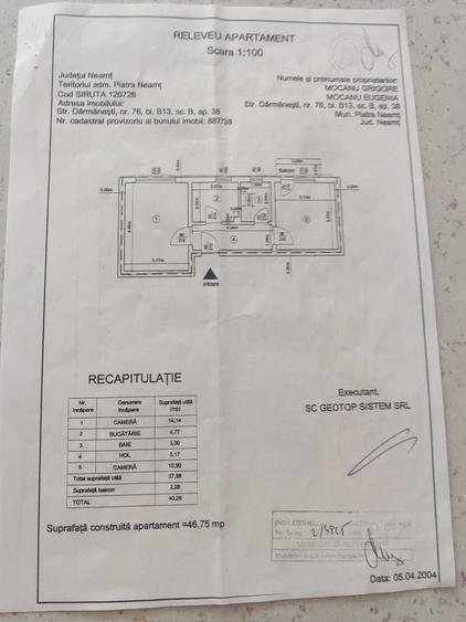 Apartament cu 2 camere decomandat în Dărmănești