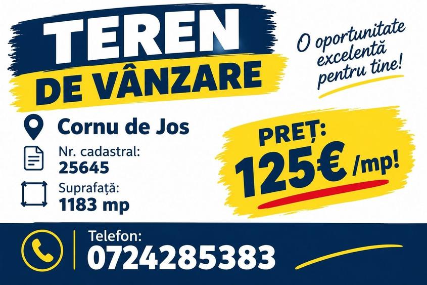 Teren de vanzare Cornu de Jos - 1