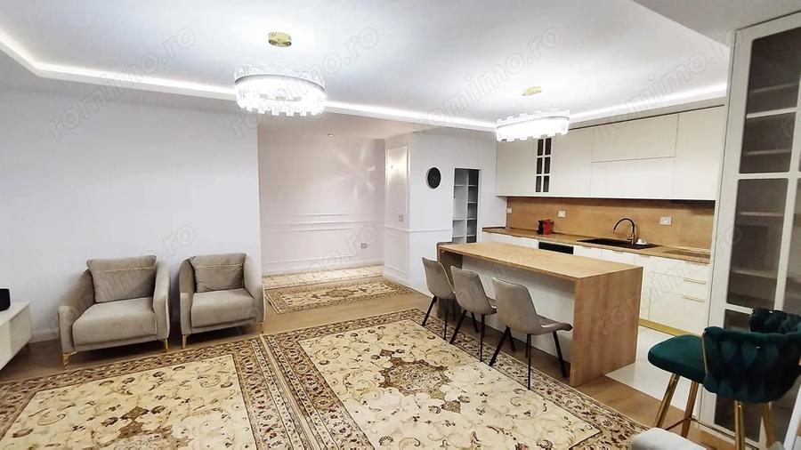 Apartament cu 3 camere decomandat, mobilat în Băneasa