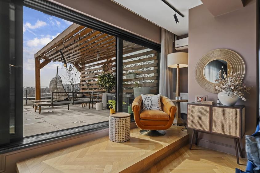 Apartament cu 4 camere, mobilat în Barbu Văcărescu