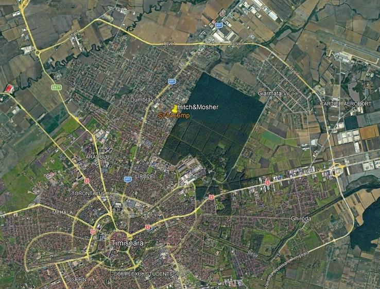 Teren Construcții intravilan de 1466 mp, în Dumbrăvița