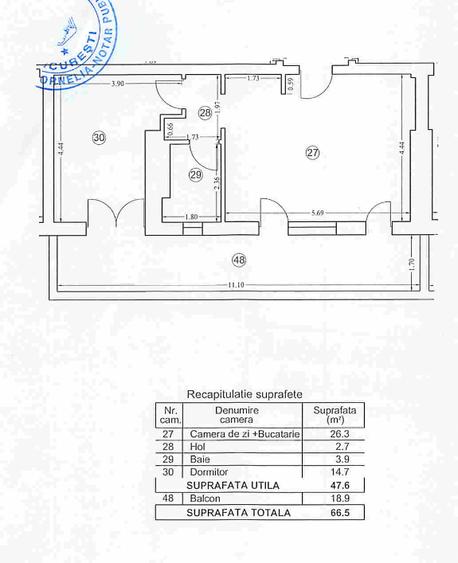Apartament cu 2 camere semidecomandat în Pantelimon