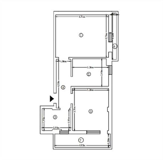 Apartament 2 camere | 55.3 mp | Etaj 1/3 | Bucium COMISION 0% - 8