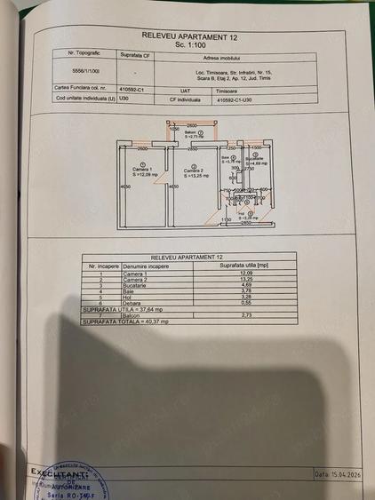 Apartament cu 2 camere semidecomandat, mobilat în Tipografilor