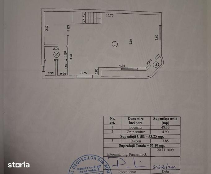 Apartament cu 2 camere în Km 4