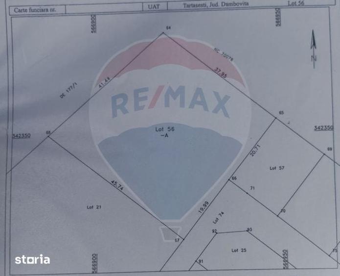 Teren de 2034 mp, în Tărtășești