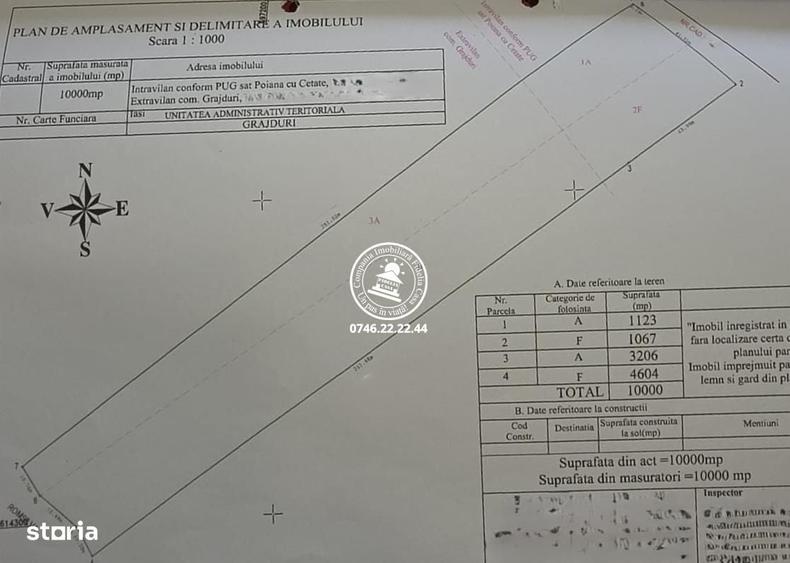 Teren 1h vanzare Poiana cu Cetate - 2