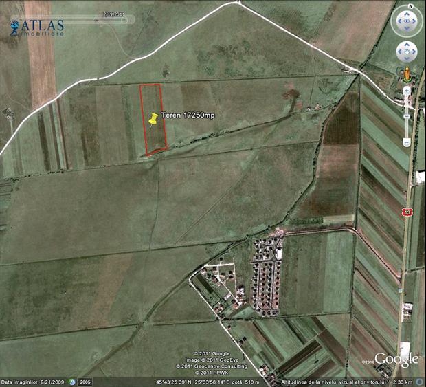 Teren agricol intravilan de 43100 mp, în Stupini
