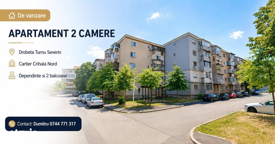 Apartament cu 2 camere în Crihala