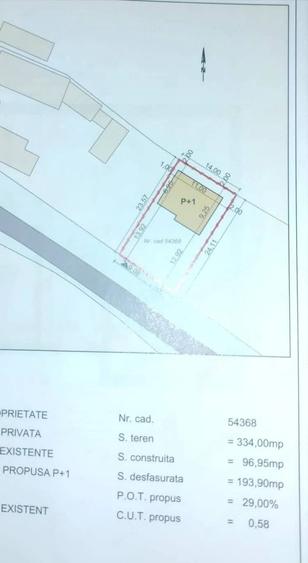 Casă cu 1 camere cu Teren 334 Mp în Bicaci