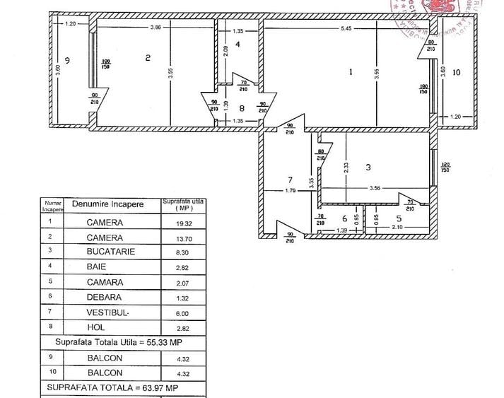 Apartament cu 2 camere semidecomandat în Doamna Ghica