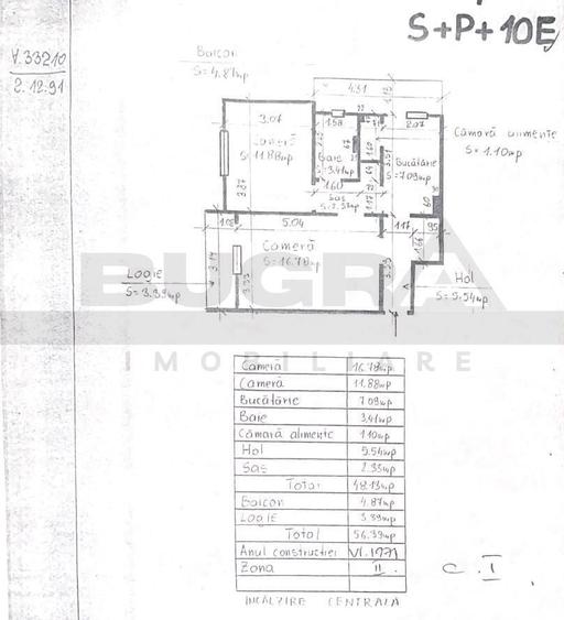 Apartament cu 2 camere decomandat în Gheorgheni