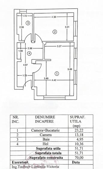 Apartament cu 2 camere decomandat, mobilat în Timpuri Noi
