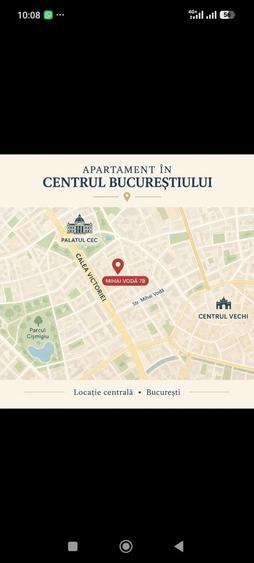 Apartament cu 2 camere decomandat în Calea Victoriei