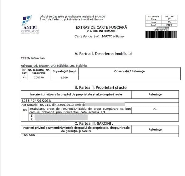 Teren Intravilan 1.000 mp Halchiu Ideal casa sau investi?ie - 3