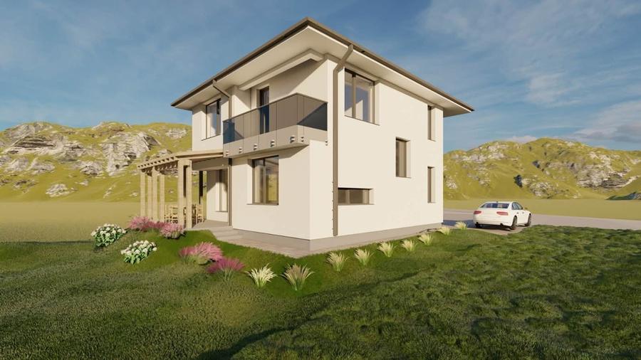 Casă individuală cu 5 camere cu Canalizare în Chinteni