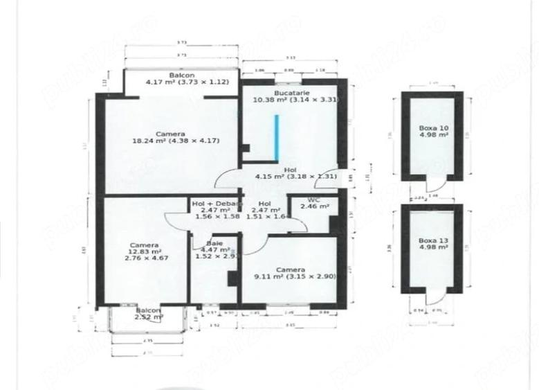 Ap cu 3 camere in Calea Girocului - 10