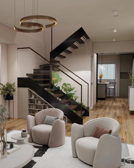 Penthouse pe 3 niveluri | 135,1 mp utili | Terase 85,6 mp | WINGS - 5