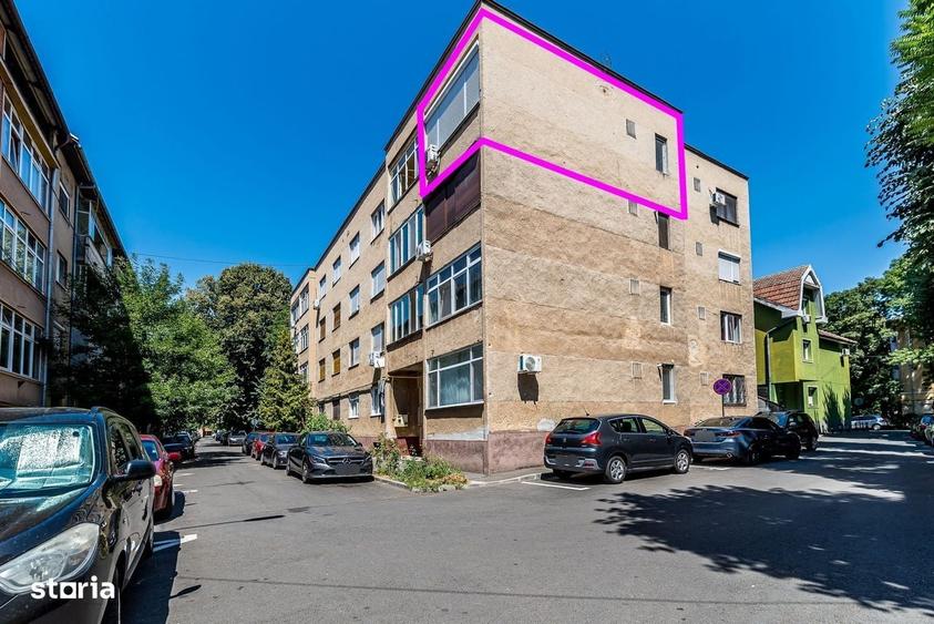 Apartament cu 1 camera, balcon inchis si boxa pe str. Carol Davila - 7