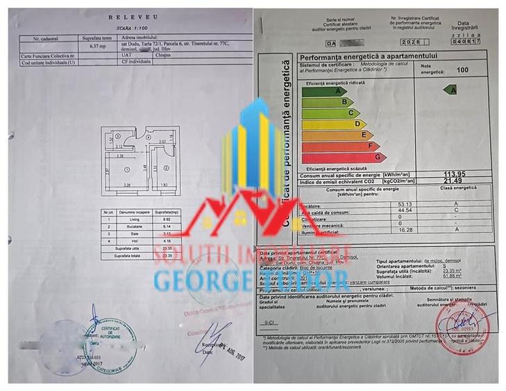 Garsonieră decomandată, mobilată în Chiajna
