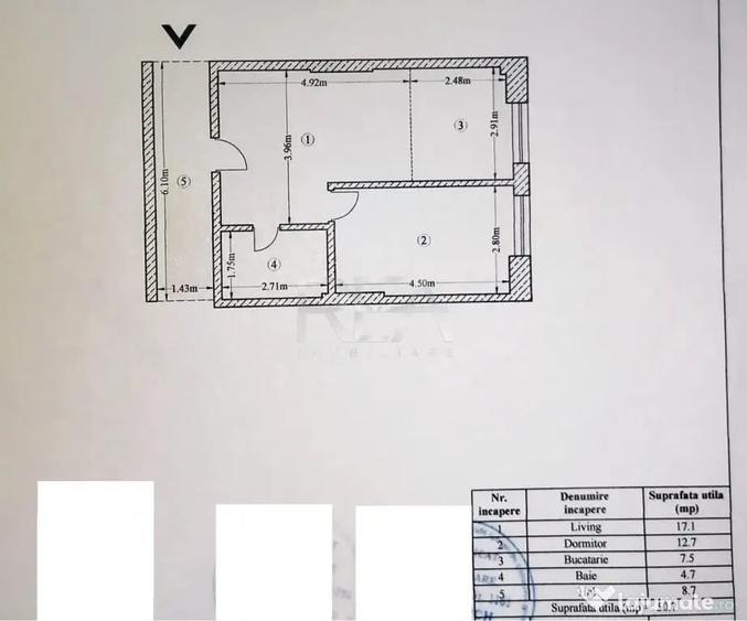 Apartament cu 2 camere semidecomandat în Vitan