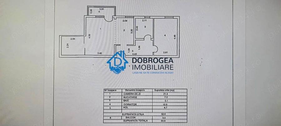Apartament cu 2 camere decomandat, mobilat în Piața Veche