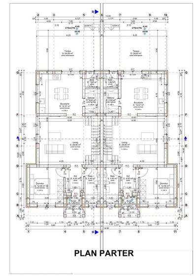 Duplex cu 5 camere cu Canalizare în Săcălaz