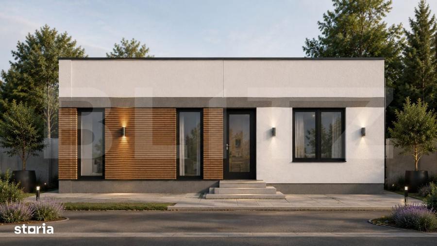 Casa parter, 85 mpu si 300 mp teren bilateral, zona Bransite - 1