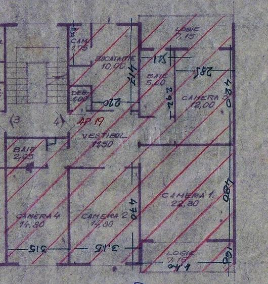 Apartament cu 4 camere decomandat în Mănăștur