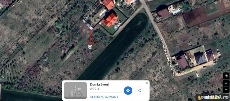 Teren de 616 mp, în Dumbrăveni