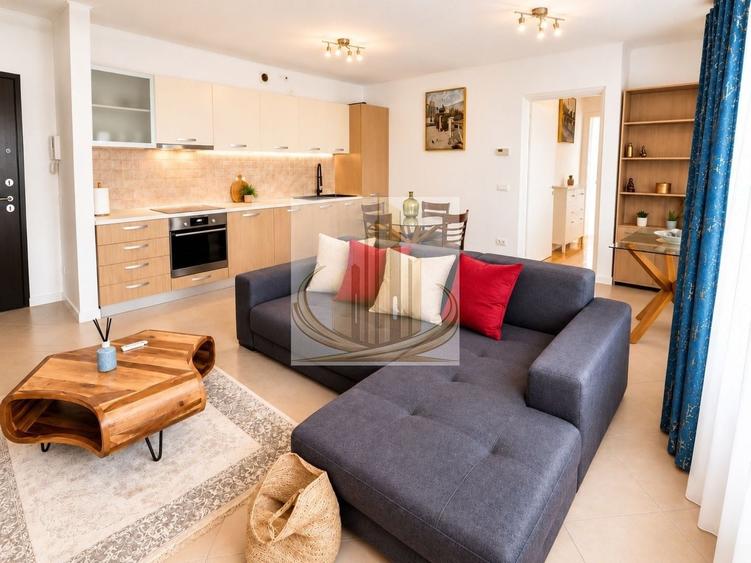 Apartament cu 2 camere semidecomandat, mobilat în Central
