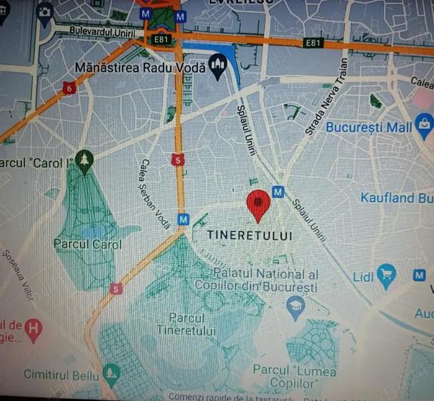 Garsonieră decomandată, mobilată în Tineretului