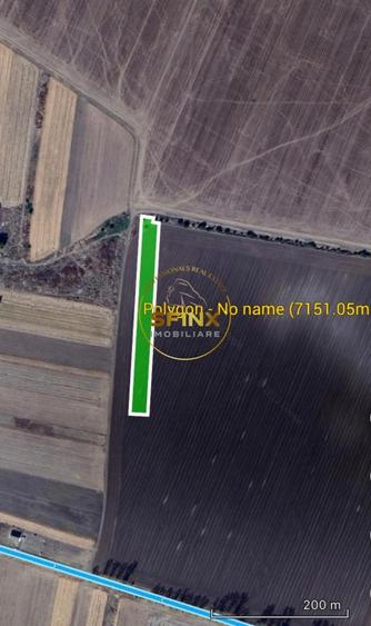 Teren agricol extravilan de 7151 mp, în Moara Vlăsiei