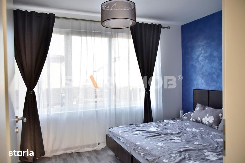 Apartament cu 2 camere semidecomandat, mobilat în Sânpetru