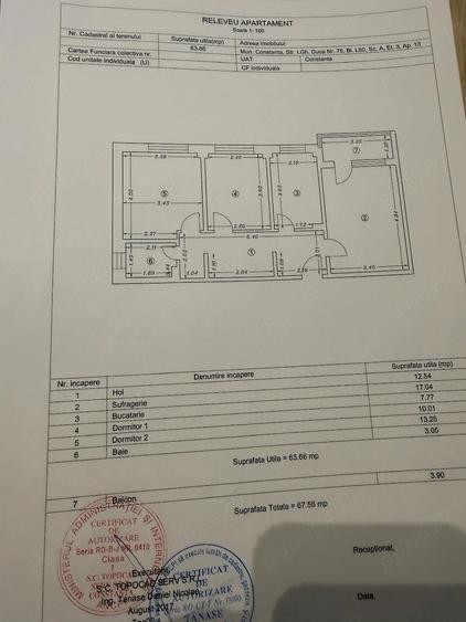 Apartament cu 3 camere decomandat în Casa de Cultură