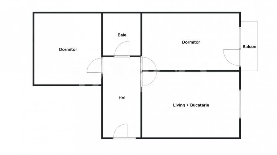 Apartament cu 3 camere decomandat în Periferie