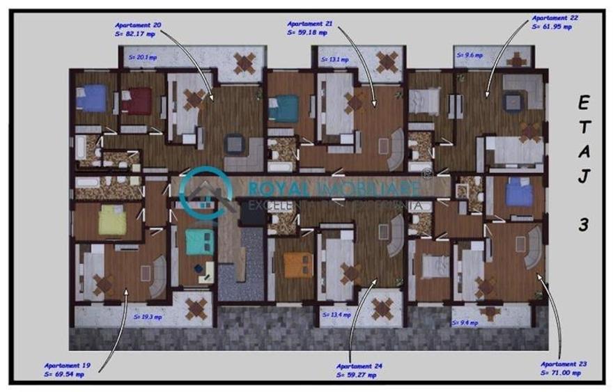 Apartament cu 2 camere decomandat în Albert