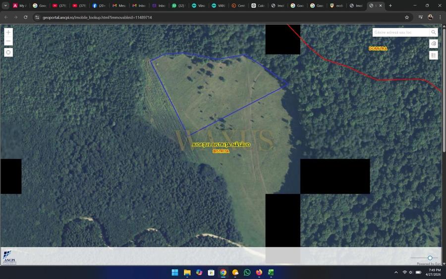 Teren extravilan de 23000 mp, în Exterior Vest